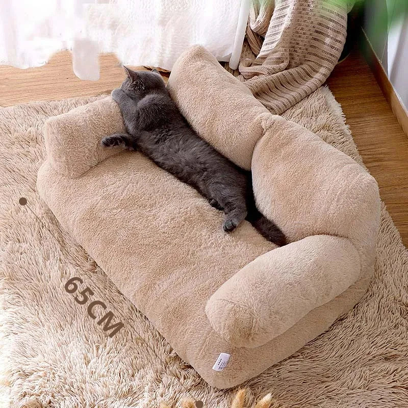 Luxury Cat Bed Sofa Winter Warm Cat Nest Pet