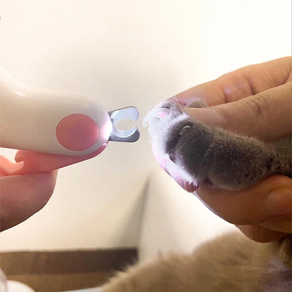 LED Light Cat Dog Nail Clipper Cutter Professional