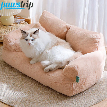 Luxury Cat Bed Sofa Winter Warm Cat Nest Pet