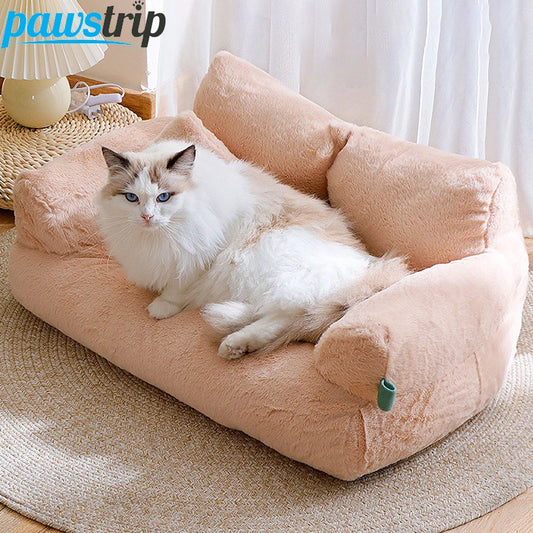 Luxury Cat Bed Sofa Winter Warm Cat Nest Pet