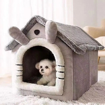 Indoor Warm Dog House Soft Pet Bed Tent House