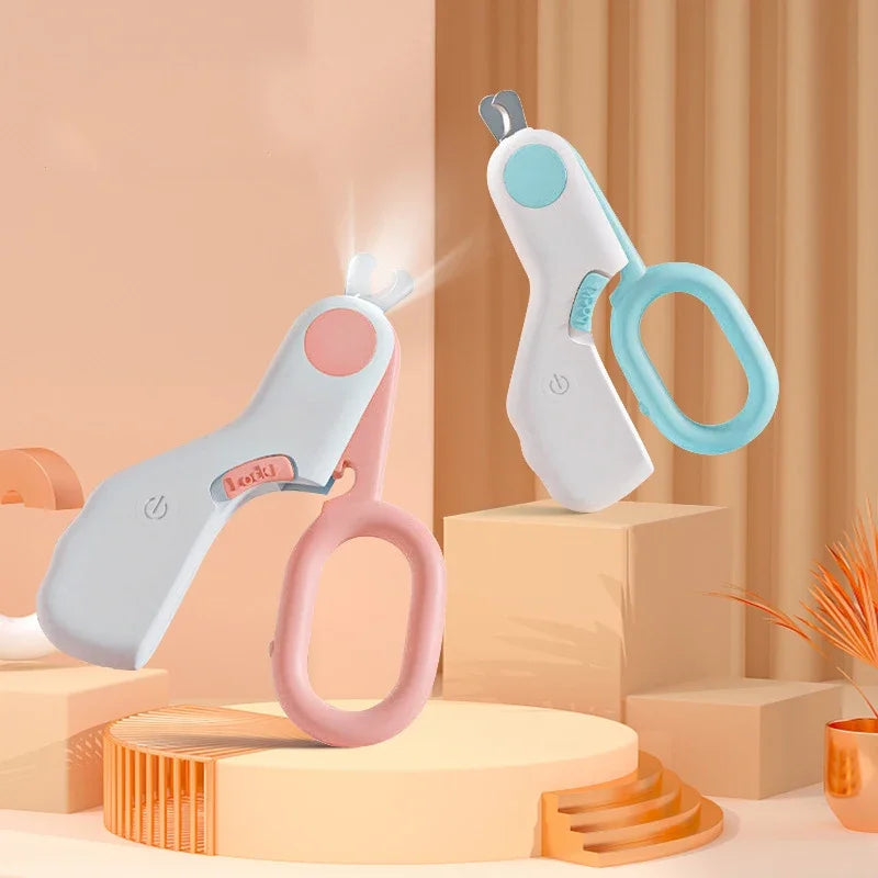 LED Light Cat Dog Nail Clipper Cutter Professional