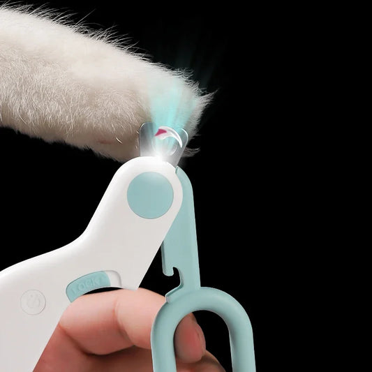 LED Light Cat Dog Nail Clipper Cutter Professional